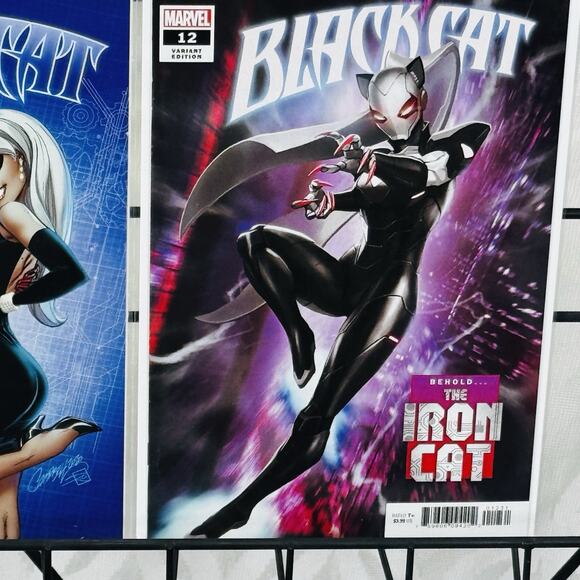 Black Cat 1 3-5 12 Skan Variant Lot Iron Cat Armor 2020 J Scott Campbell Cover - Picture 5 of 6
